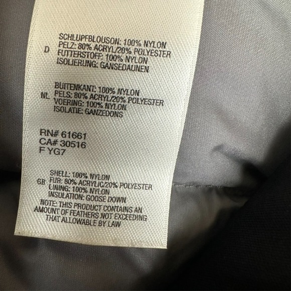 Womens Size‎ Large North Face Goose Down Black 550 Belted Puffer Jacket - Picture 6 of 11